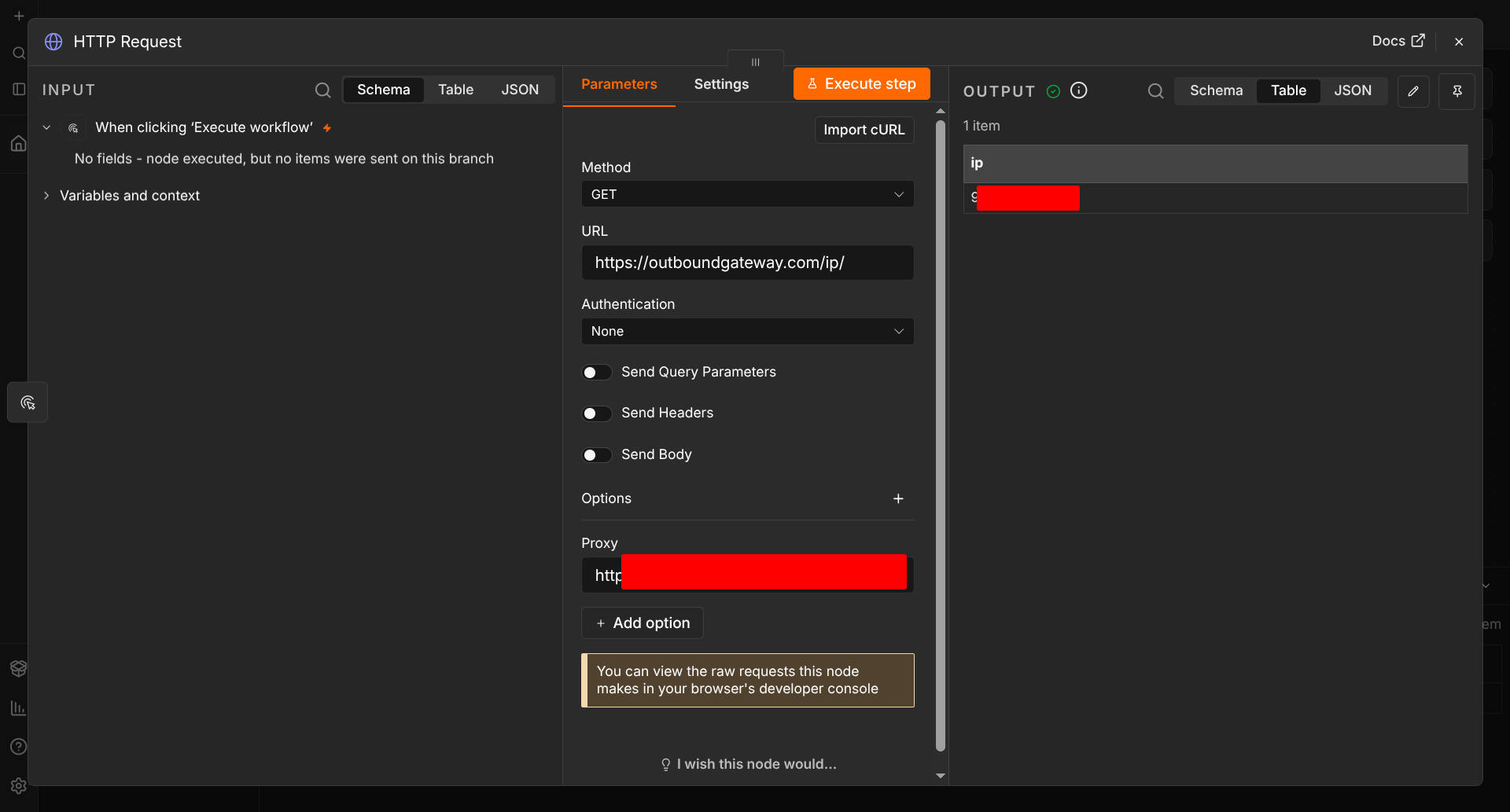 n8n node proxy setting